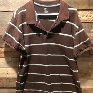 Brown striped Polo